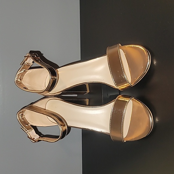 ROSE GOLD HEEL SANDALS - Picture 3 of 5